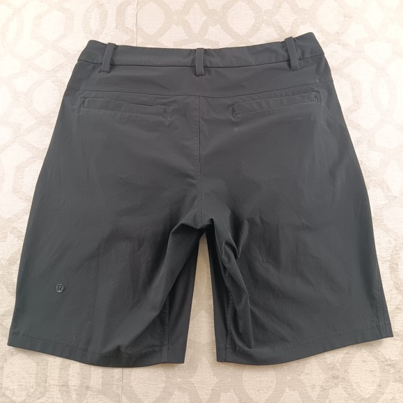Lululemon Mens Black Shorts Size 34 Athletic Golf Casual Everyday Comfort - Picture 2 of 9